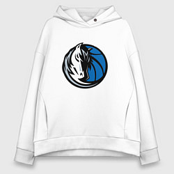 Женское худи оверсайз Даллас Маверикс логотип