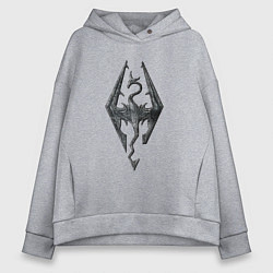 Женское худи оверсайз СКАЙРИМ ЛОГО SKYRIM LOGO
