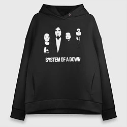 Женское худи оверсайз Состав группы System of a Down