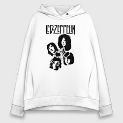 Женское худи оверсайз Участники группы Led Zeppelin