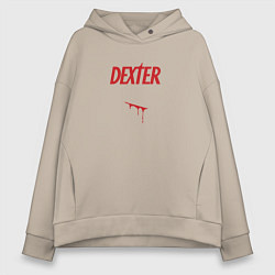 Женское худи оверсайз Декстер порез кровь