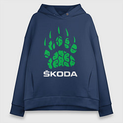 Женское худи оверсайз SKODA ШКОДА ХИЩНИК
