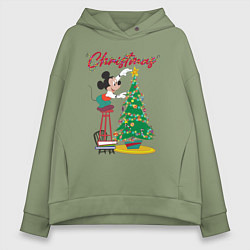 Женское худи оверсайз Mickeys Christmas
