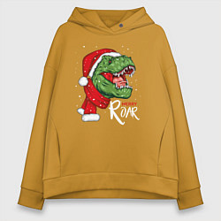 Женское худи оверсайз T-rex Merry Roar