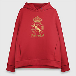 Женское худи оверсайз Real Madrid gold logo