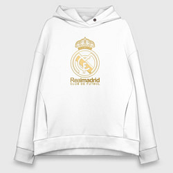 Женское худи оверсайз Real Madrid gold logo