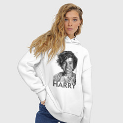 Толстовка оверсайз женская Harry Styles, цвет: белый — фото 2