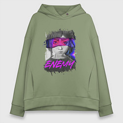 Женское худи оверсайз Everywere My Enemy