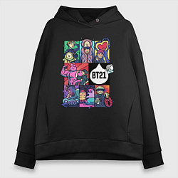 Женское худи оверсайз BT21 POP-ART