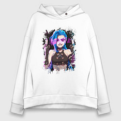 Женское худи оверсайз JINX SHOOT ARCANE LOL