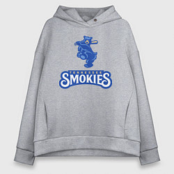 Женское худи оверсайз Tennessee smokies - baseball team