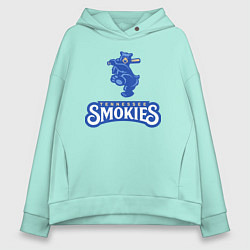 Женское худи оверсайз Tennessee smokies - baseball team