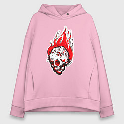 Женское худи оверсайз Критический бросок outline