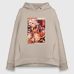 Женское худи оверсайз Итто Аратаки Arataki Itto, Genshin Impact Геншин и