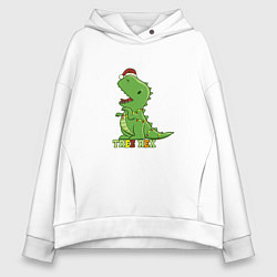 Женское худи оверсайз Tree Rex Christmas