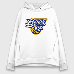 Женское худи оверсайз Burlington Bees - baseball team