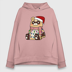 Женское худи оверсайз ГОБА БОГ ОЧАГА НОВОГОДНИЙ