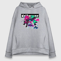 Женское худи оверсайз DELTARUNE GAME HEROES