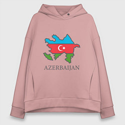 Женское худи оверсайз Map Azerbaijan