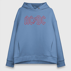 Женское худи оверсайз ACDC - Logo