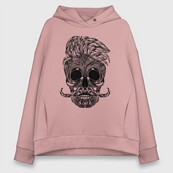 Женское худи оверсайз Skull hipster