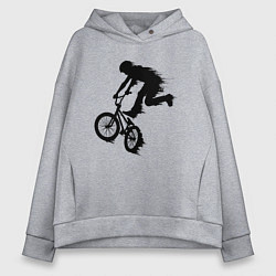 Женское худи оверсайз ВЕЛОСПОРТ BMX Racing ВЕЛОСИПЕДИСТ