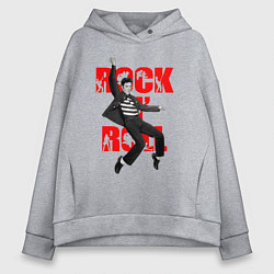 Женское худи оверсайз Rokc n roll king