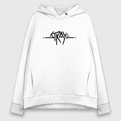 Женское худи оверсайз Stray Logo