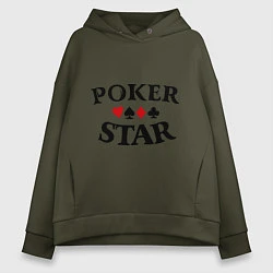 Женское худи оверсайз Poker Star