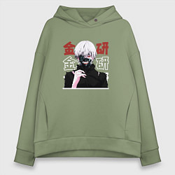 Женское худи оверсайз Токийский гуль Tokyo Ghoul, Ken Kaneki Канеки Кен