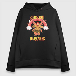 Женское худи оверсайз Choose Darkness