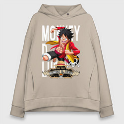 Женское худи оверсайз One Piece Monkey Большой Куш Манки