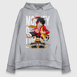 Женское худи оверсайз One Piece Monkey Большой Куш Манки