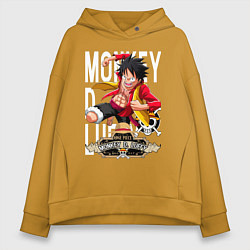 Женское худи оверсайз One Piece Monkey Большой Куш Манки