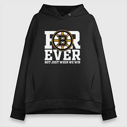 Женское худи оверсайз FOREVER NOT JUST WHEN WE WIN, Boston Bruins, Босто