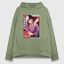 Женское худи оверсайз Доктор Стоун Dr Stone, Гэн Асагири