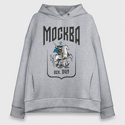 Женское худи оверсайз Москва всадник