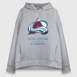 Женское худи оверсайз Colorado Avalanche are coming , Колорадо Эвеланш