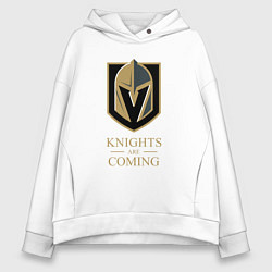 Женское худи оверсайз Knights are coming , Вегас Голден Найтс , Vegas Go