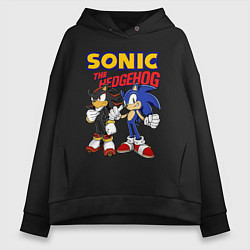 Женское худи оверсайз ЕЖ СОНИК SONIC THE HEDGEHOG