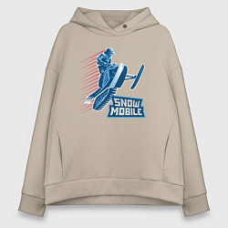 Женское худи оверсайз Ride Snowmobile