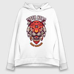 Женское худи оверсайз Тигр робот