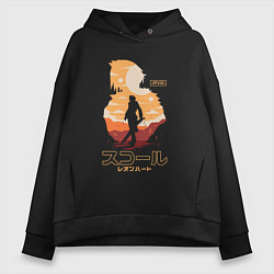 Женское худи оверсайз Скволл Леонхарт