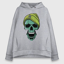 Женское худи оверсайз New York Yankees Cool skull