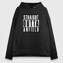 Женское худи оверсайз Liverpool Straight Outta Anfield Ливерпуль