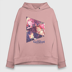 Женское худи оверсайз Ёимия, Розария, Сара