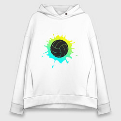 Толстовка оверсайз женская Green Ball, цвет: белый
