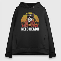 Женское худи оверсайз Need Beach