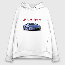 Женское худи оверсайз Audi sport Racing