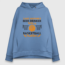 Женское худи оверсайз Basketball & Beer